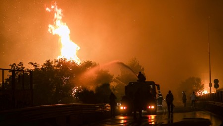 Μάχη με τις φλόγες όλη τη νύχτα (videos)