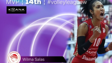 Η Σάλας MVP της αγωνιστικής στην Volley League! (photos)