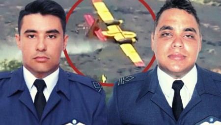 Νεκροί οι δύο πιλότοι του Canadair από την πτώση στην Κάρυστο