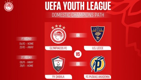 UEFA Youth League: Αντιμέτωποι με τη Λέτσε οι Νέοι του Θρύλου