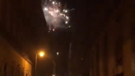 Οπαδοί της Φερεντσβάρος πέταξαν πυροτεχνήματα στο ξενοδοχείο του Θρύλου στις 3 το πρωί! (video)