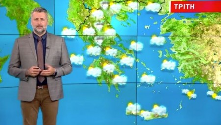 Σε ποιες περιοχές της Ελλάδας θα βρέξει, την Τρίτη (14/5, video)