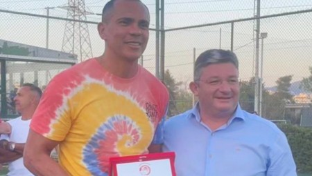 Tίμησε Ζιοβάνι-Λουτσιάνο ο Καραταΐδης (photos)