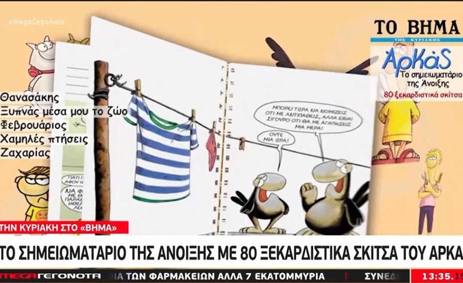 Το σημειωματάριο του Αρκά στο «Βήμα της Κυριακής» (video)