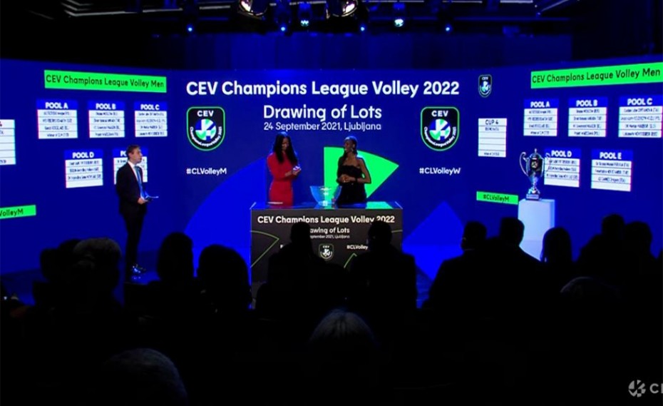 Οι κληρώσεις ανδρών και γυναικών στο CEV Champions League