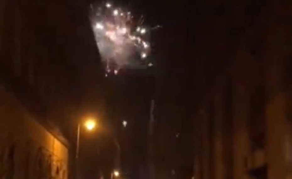 Οπαδοί της Φερεντσβάρος πέταξαν πυροτεχνήματα στο ξενοδοχείο του Θρύλου στις 3 το πρωί! (video)