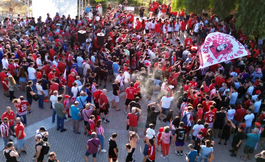 Χαμός στην «κόκκινη» Χίο για τα ευρωπαϊκά του Θρύλου! (video)